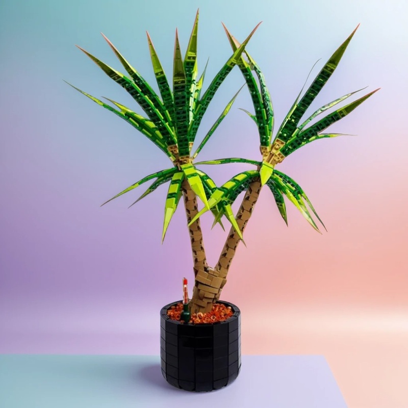 Dracaena Marginata - 1961 pièces MOC Château Médiéval Modèle