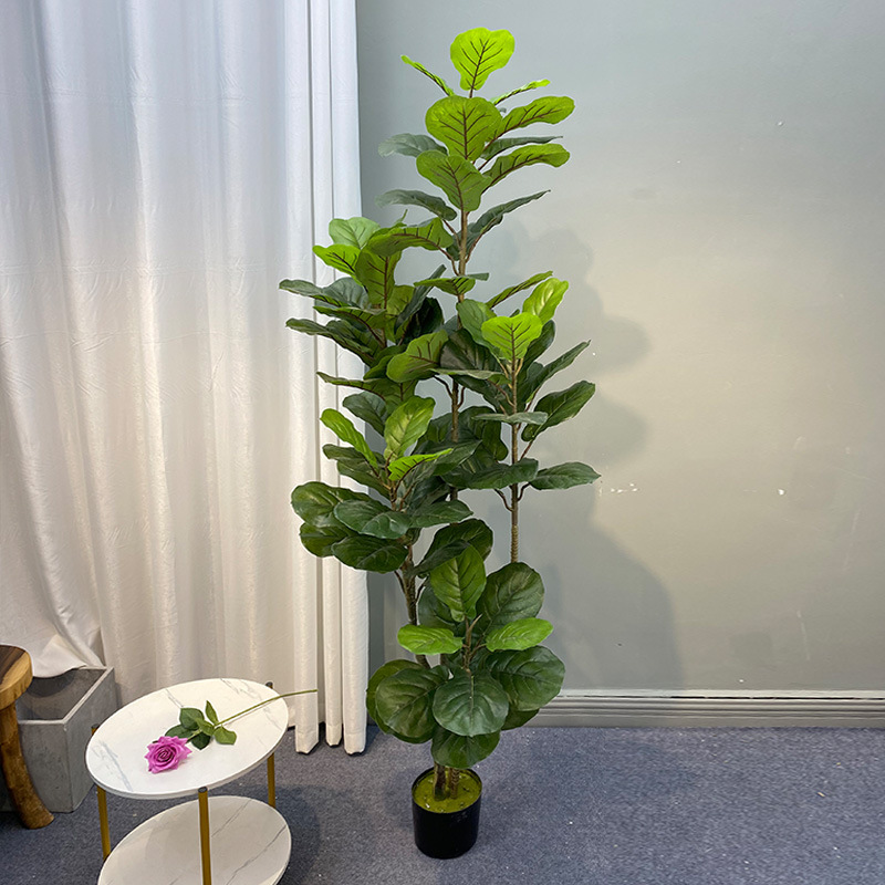 Ficus Lyrata Tree - Grand Ficus Plantes Artificielles, Faux Arbre,