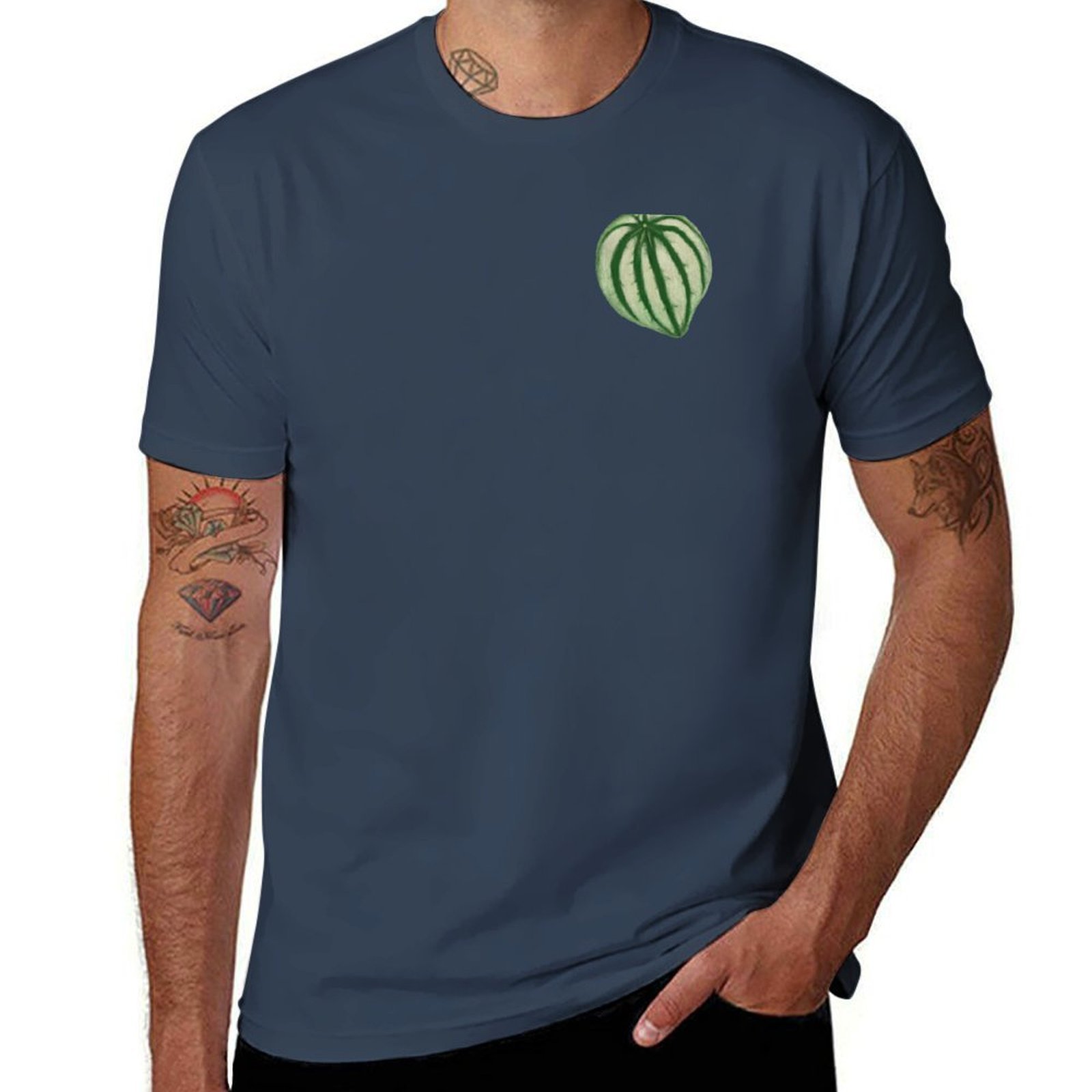 Peperomia Watermelon - T-shirt Peperomia Watermelon avec imprimé artistique