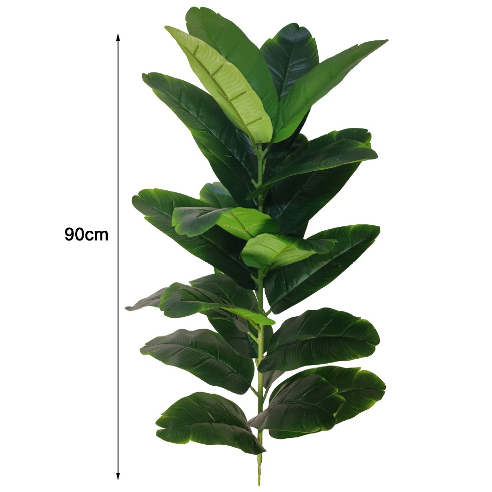 Ficus Lyrata Tree - Grand arbre artificiel en plastique vert,