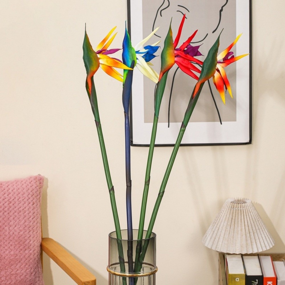 Bird Paradise Strelitzia - Fleurs artificielles Strelitzia à longue tige,