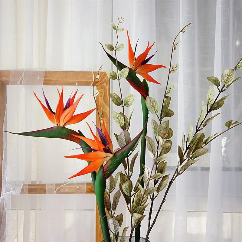 Bird Paradise Strelitzia - Fleur Artificielle au Toucher Réel, Oiseau