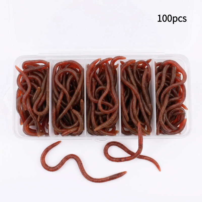 Aglaonema Red - 100 leurres souples pour la pêche