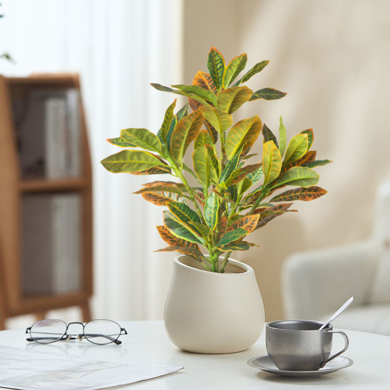 Ficus Lyrata Tree - Plantes artificielles 24-41cm, faux arbre Ficus