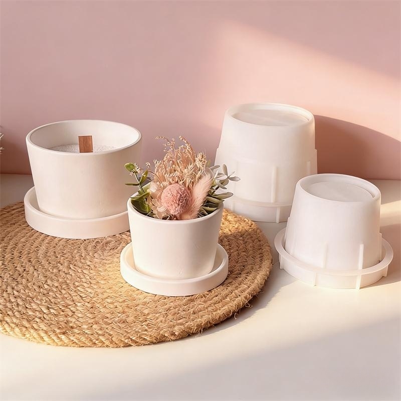 Echeveria Succulent - Moule en silicone pour pot de