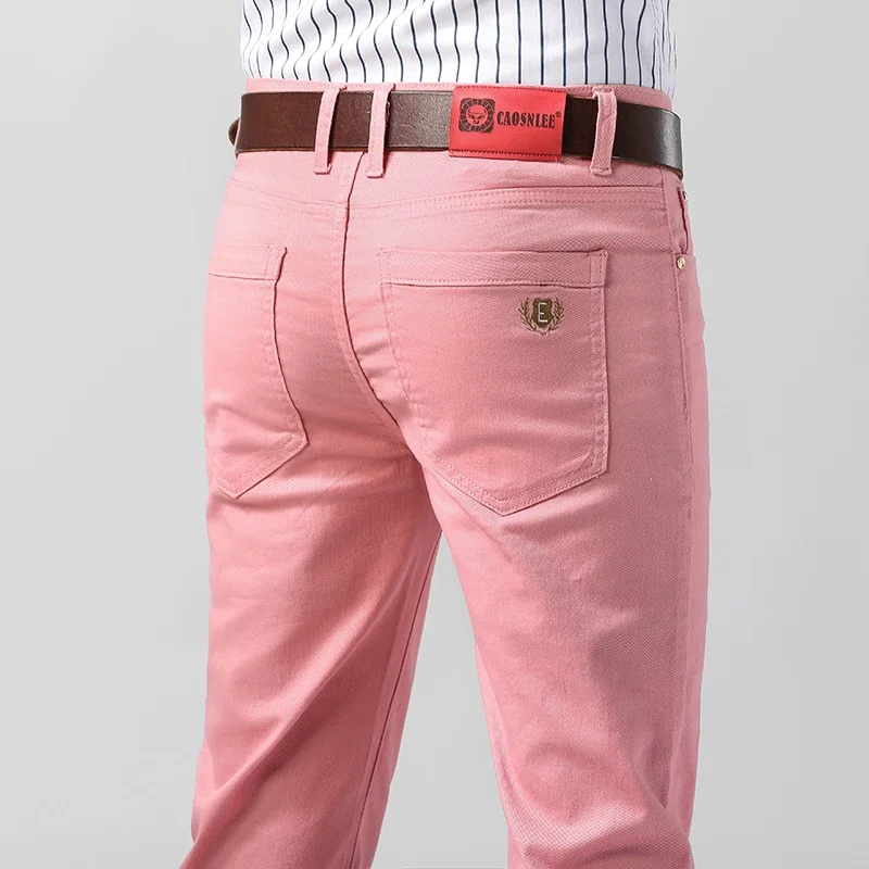 Aglaonema Red - Jean extensible en Denim coloré pour