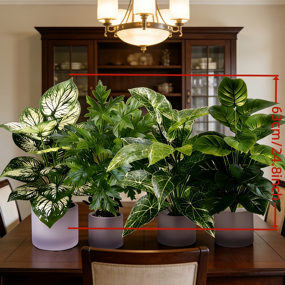 Lot de 4 plantes artificielles - Dracaena Marginata avis et prix