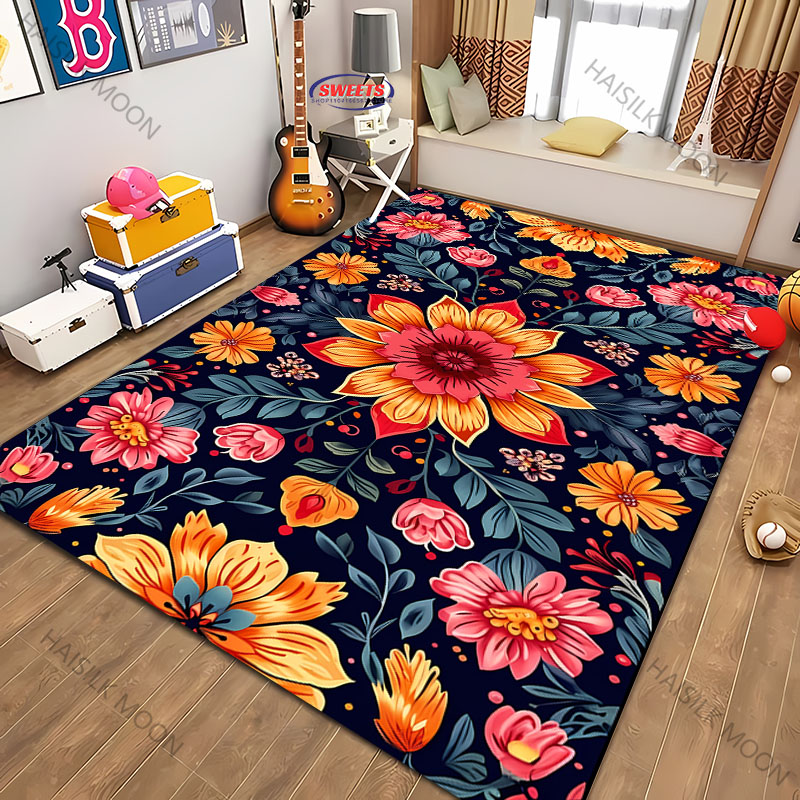 Tapis imprimé de fleurs de Man - Maranta Prayer Plant avis et prix