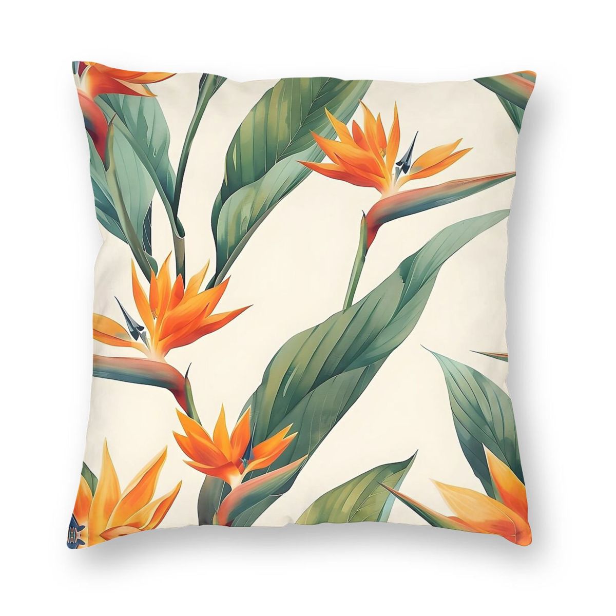 Taie d'oreiller carrée Bird Of - Bird Paradise Strelitzia avis et prix