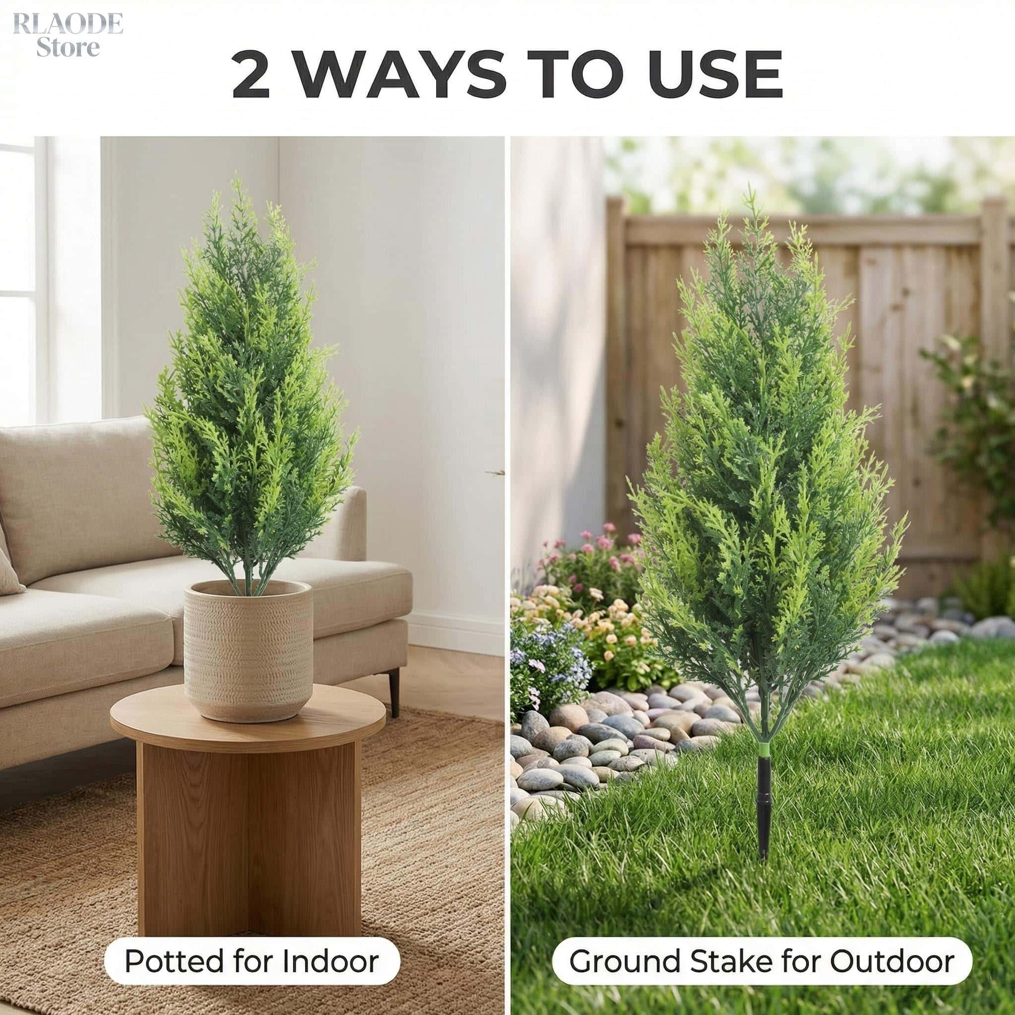 2 faux arbres de cyprès et fau - Dracaena Marginata avis et prix