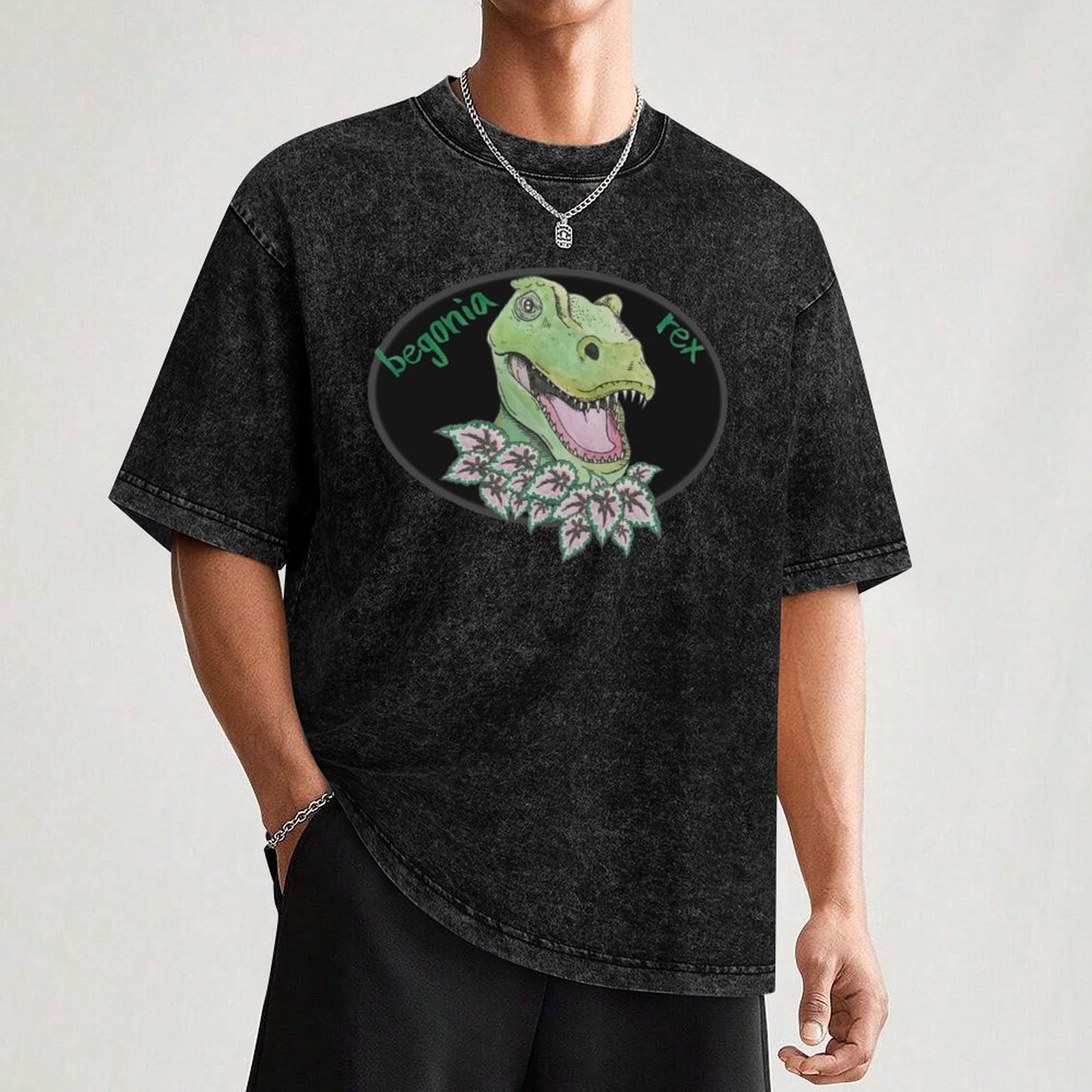 T-shirt T rex begonia, coupe a - Begonia Rex avis et prix